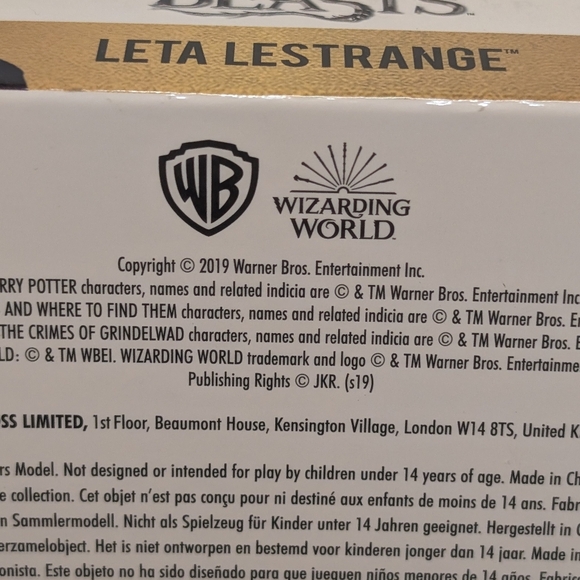 New Wizarding World Of Harry Potter Leta Lestrange Fantastic Beasts Figurine - Picture 6 of 6